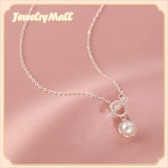 925 italy silver original OT buckle pearl necklace