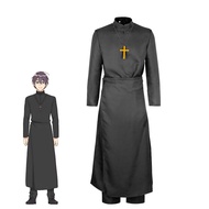 Lawrence Black Priest Costumes, 2D Anime Cosplay Costumes Stage Play Priest Costumes Comic Con Hallo