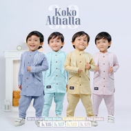 Baju Muslim Koko Anak Bayi Laki Laki 3 Bulan - 6 Tahun Athalla 3.0 Setelan Koko Anak Lengan Panjang