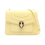 【二手】BVLGARI(Bulgari) Serpenti Forever 黃色皮革單背包 女士二手 A