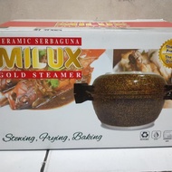 PANCI CERAMIC SERBAGUNA MILUX (GOLD STEAMER) Berkualitas