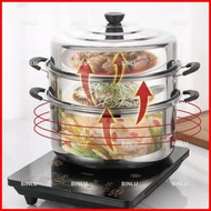☎ ☂ 3layer stainless steel steamer,soup pot,siopao,siomai,cooking,cookware,kitchenwares,BINLU