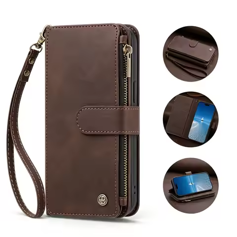Mulit 9 Cards Lanyard Leather Wallet Case For Nokia G400 C300 G42 G22 G21 G11 XR20 X30 X20 C32 C30 C