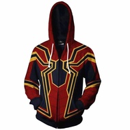 Slim Fit Anime Zip Hoodie | Men's Statement 3D Graphic Print for Streetwear & Cosplay