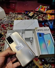 Oppo A54 ram 6/128 nominus masih mulus fullshet second rasa baru garansi resmi Indonesia
