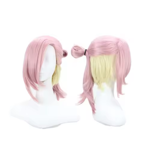 Slow Damage Rei Ichijo Cosplay Wig Pink Layered Hair