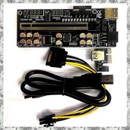[I O J E] VER018 PRO PCI-E Riser Card USB 3.0 Cable 018 PLUS PCI Express 1X To 16X Extender PCIe Ada