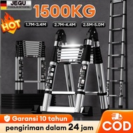 JEGU Portable Stainless Steel Multifunction Telescopic Ladder 5.8m-5.0m-4.2m-3.7m Folding Ladder Ext