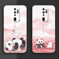 DMY case panda oppo A9 A5 A74 A95 A93 A92 A52 A72 F11 F9 R15 R17 R9S plus Find X2 X3 X5 pro soft silicone cover case shockproof