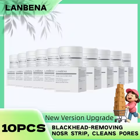 LANBENA Nose Mask For Blackhead Removal Cleans Pores Balances Oil And Moisture 10PCS Wholesale