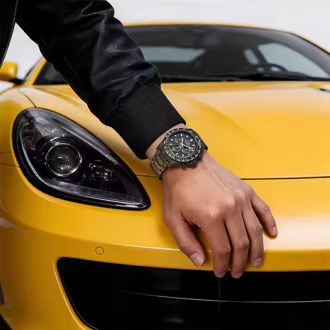 BONEST GATTI Mens Automatic Mechanical Watch Luxury Carbon Fiber Chronograph Waterproof Sports Watch