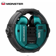 100% Monster XKT10 BT5.2 ชุดหูฟังบลูทูธไร้สายหูฟังกีฬาซับวูฟเฟอร์ HIFI เสียงเซอร์ราวด์สแตนด์บายนานสำหรับเกมและกีฬา
