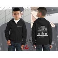 Jinx TEAM BLACK HOODIE ZIPPER Kids ZIPPER Jacket Outfit Manhwa Jacket Jaekyung TEAM BLACK
