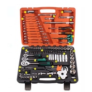 MKR 121PCS TOOL SET 1/2" 3/8" 1/4" DR SOCKET SET RATCHET BOX SOCKET SET SPANNER WRENCH SET CAR