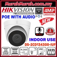 HIK HIKVISION DS-2CD1343G0-I(UF) 4.0MP AUDIO POE Power Over Ethernet IP 4MP 1440P FULL HD Dome Indoo