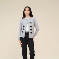 Nalure Heidy Cardigan | Argyle Cardigan | Korean Style Knitwear