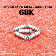 (PER 5 PIECES) 2W 2WATT 68K 68K KILO CF 5% ROHS RESISTOR