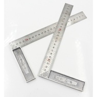 Square ruler with 45 degree angle 30cm