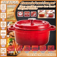 Enameled Cast Iron Dutch Oven Oval Non Stick Bread Baking Pot with Lid Perfect for Sourdough Artisan