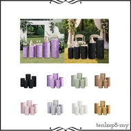 [Tenlzsp8] 5Pcs Plinth Stand Pillar Covers Cylinder Pedestal Covers Elegant Decoration Cylinder Plin