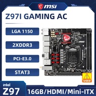 【Used】MIS Z97I GAMING AC MIS Z97I AC ITX MIS Z97I AC ITX Intel Z97 DDR3 16GB Mini-ITX Motherboard PC