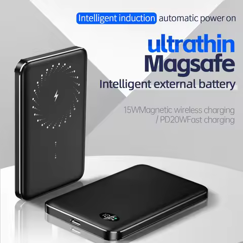 New 20W Back Backup Battery Macsafe Powerbank Magnetic Power Banks Wireless Phone Charger For iPhone