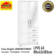 Lemari Pakaian 2 Pintu - Lemari Pakaian Kayu - Lpvs 6 Series - Graver