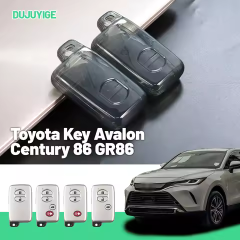 Clear TPU Car Key Case For Toyota Key Avalon Century 86 GR86 Fortuner 4Runner Fob Cover Protector Sh