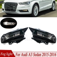 Front Bumper Fog Lamp For Audi A3 Sedan 2015-2016 Fog Light Assembly Whit Halogen Buld Foglamp Fogli