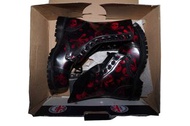 Underground 10 Eyelet Steel Cap Boot Red Skull Leather 紅色髑髏骨靴 鞋 shoes