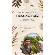 Video Jemputan Kahwin, Kad Kahwin Digital, Wedding Invitation Video, Ekad Bunga 1,  Kad Kahwin