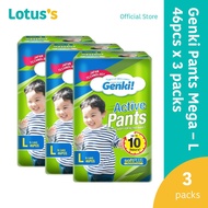 Genki Pants Mega Pants L (46 Pcs x 3 Packs) (1 Carton)