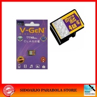 V-Gen MicroSD 4GB SDHC Card Class 6 Speed Up To 48MB/s Lifetime