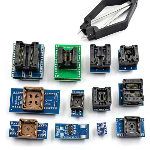 13pcs Universal Adapter Socket IC Extractor For Programmer TL866ii Plus TL866A TL866CS EZP2010 G540 