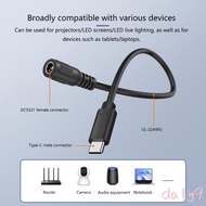 DLAY 2 Cores Power Adapter Cable DC35135 DC5521 Female Port Multiple Plugs Type