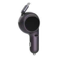 全城熱賣 - K2 帶60W Type-C可伸縮電纜Type-C端口手機快速充電適配器車載充電器