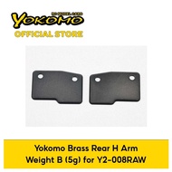 Yokomo Brass Rear H Arm Weight B (5g) for Y2-008RAW remote control car (Y2-008RW5)