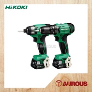 HIKOKI BATTERY CORDLESS BASIC COMBO DRIVER DRILL IMPACT WRENCH MACHINE 12V KC12DVWH (WH12DA + DV12DA)