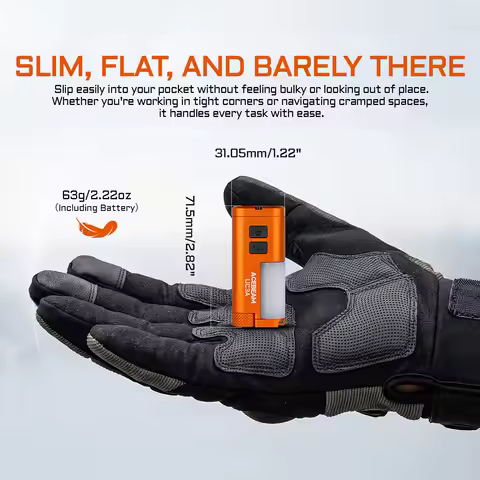 ACEBEAM UC3A EDC Flashlight Rechargeable Wide Voltage(1.2-4.8V) LED Torch With Camping Light Magneti