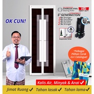 *PRE ORDER ONLY*GRAPHIC DOOR Pintu Lipat untuk Tandas, Bifold Toilet Door, Pintu Tandas, Aluminium D