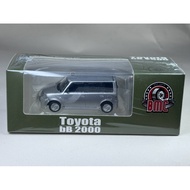 Toyota bB 2000 64B0379 Silver RHD Scale 1:64 Brand BM Creation