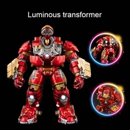 Avengers Iron Man Hulk With Led Light Figure Mainan Transformer Educational Toys For Boys Anime Thor Action Figures Kids Toy