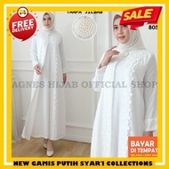 PUTIH Abaya Dubai/ Gamis Gamis Eid 2024 Elegant Gamis Models for Teenagers Dreas Ramadhan Dreas Late