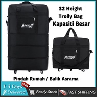 Bag Travel Roda Beg Balik Kampung Roda Wheel Baggage Travel Bag Cabin Bag Trolly Expandable Suitcase