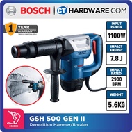 Bosch GSH 500 (GEN2) CORDED DEMOLITION HAMMER / BREAKER WITH HEX 1100W | 5.6KG | 06113386L0 (HEX SHA