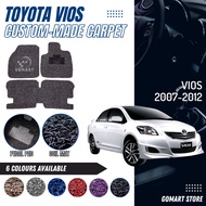 TOYOTA VIOS Carpet set 2007➛2013 Car Floor Carpet Coil Slot Mat Karpet Kapet Lapik Alas Kaki vios