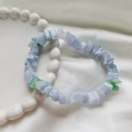 隨形平安紫羅蘭手串 手珠 珠串 | 天然緬甸玉A貨翡翠