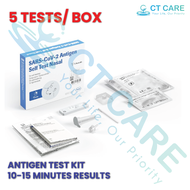 Roche SD Biosensor SARS-CoV-2 Antigen Self-Test Nasal (ART), 5 Test Kits/Box | ART Kit