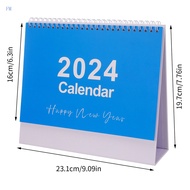2024 desk calendar English creative simple desktop desk calendar 365 days countdown coil American holiday note calendar