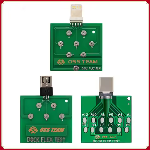 Micro USB Type-C Dock Flex Test Board for iPhone 15 14 13 xs x 8G Android Phone U2 Battery Power Cha